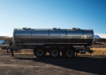 Oil Tanker in field 